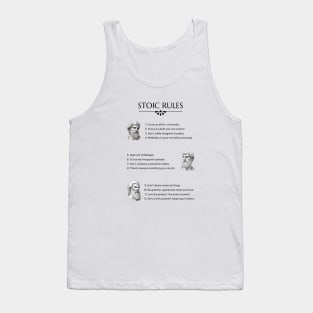 Stoic Teachings, Stoic Rules Tank Top